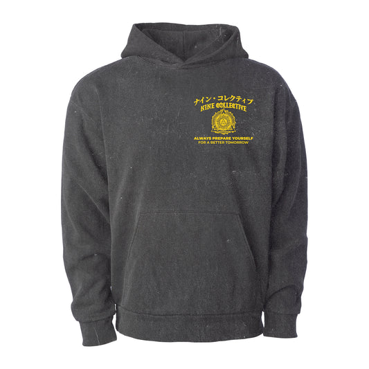 DROP I: PREPARE YOURSELF - Vintage Black Hoodie